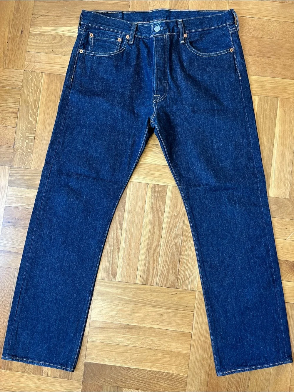 Levi's Men's Straight Dark Blue Denim Jeans NWOT